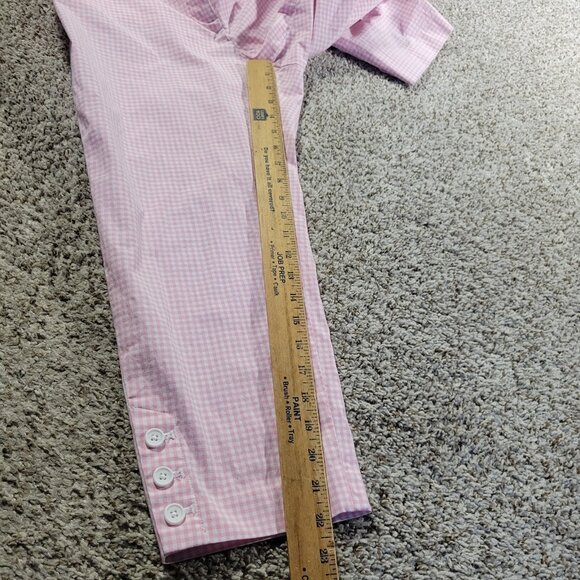 Talbots Pants Womens 10P Petite Pink Plaid Check Perfect Crop Pant - Picture 5 of 7